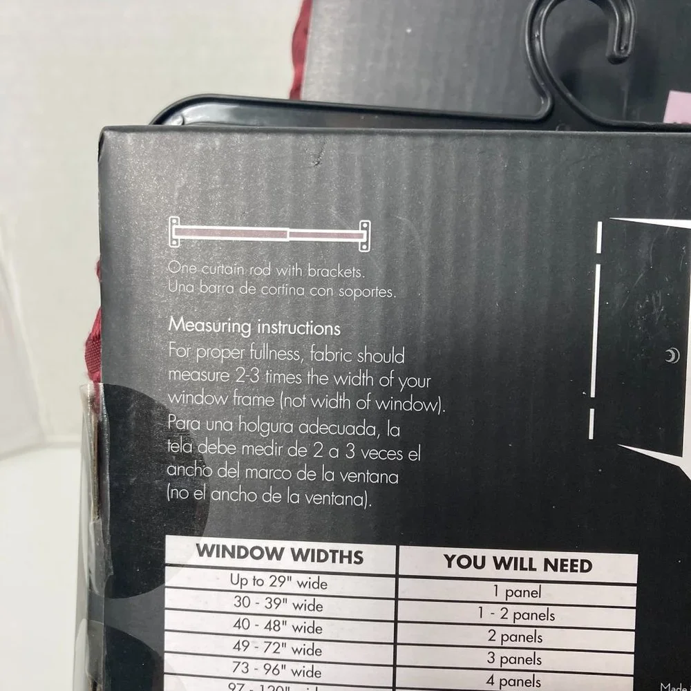 Dark Room Blackout Grommet Panel Curtains Room Darkening Burgundy Red Set of 2